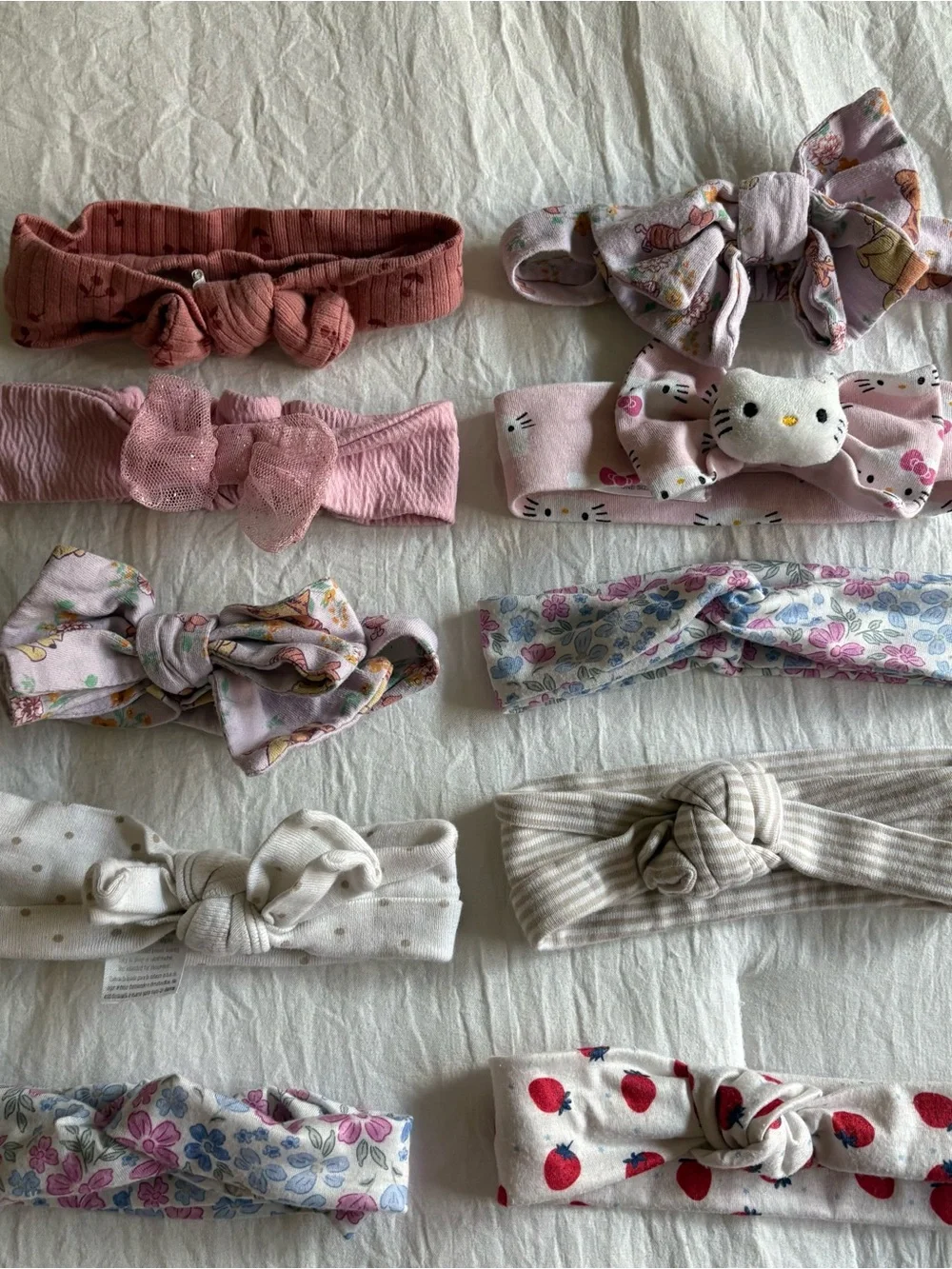 Set of Eight Baby Girl Head Bands (3-6 months)